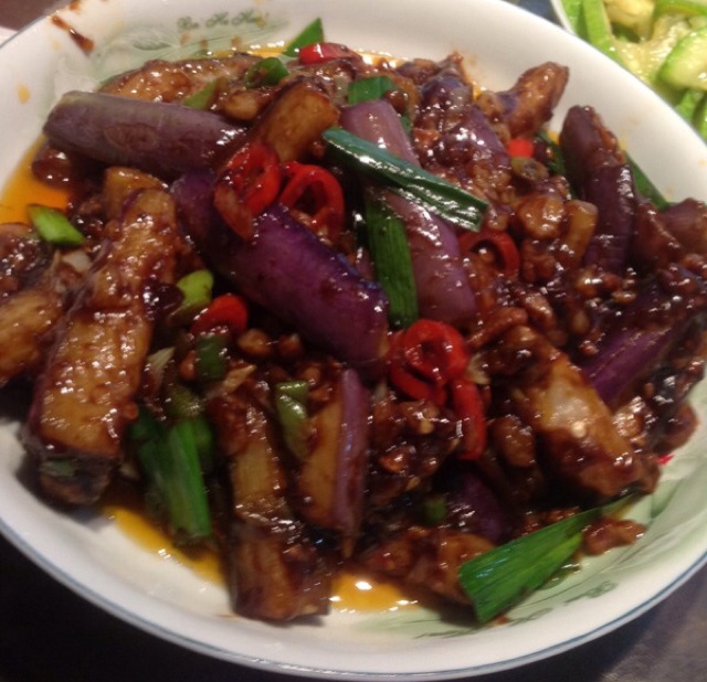 红烧肉沫茄子