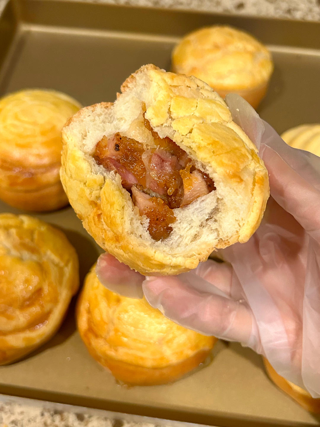 招牌酥皮叉烧包