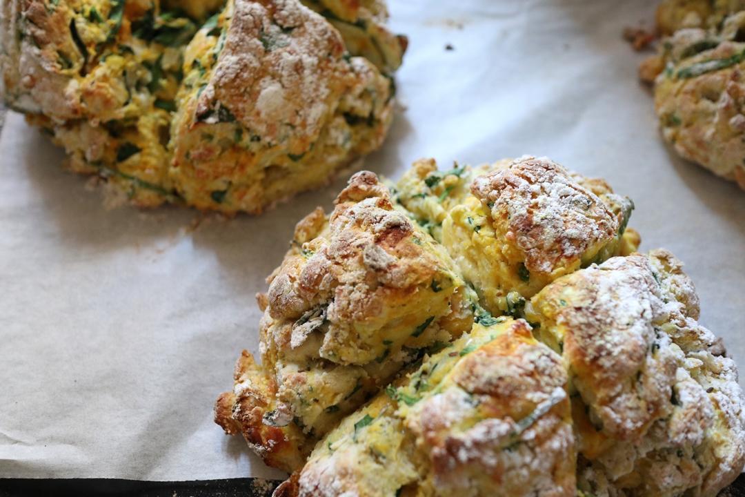 菠菜南瓜奶酪丹波面包丨健康·烘焙