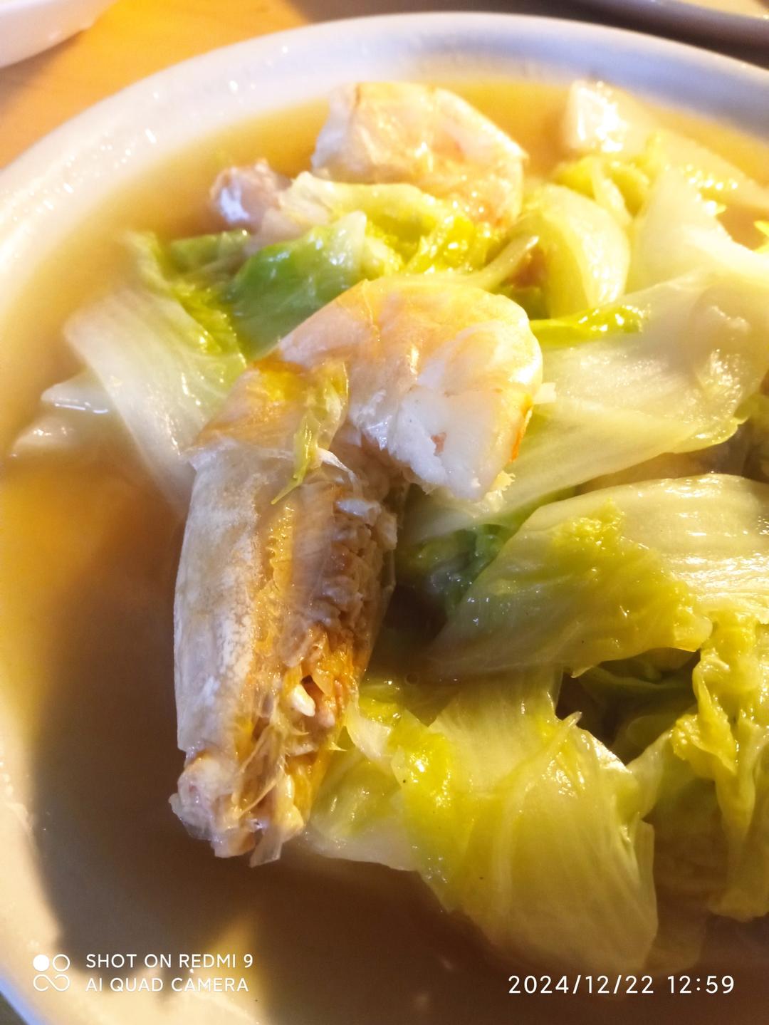 【经典鲁菜】大虾烧白菜