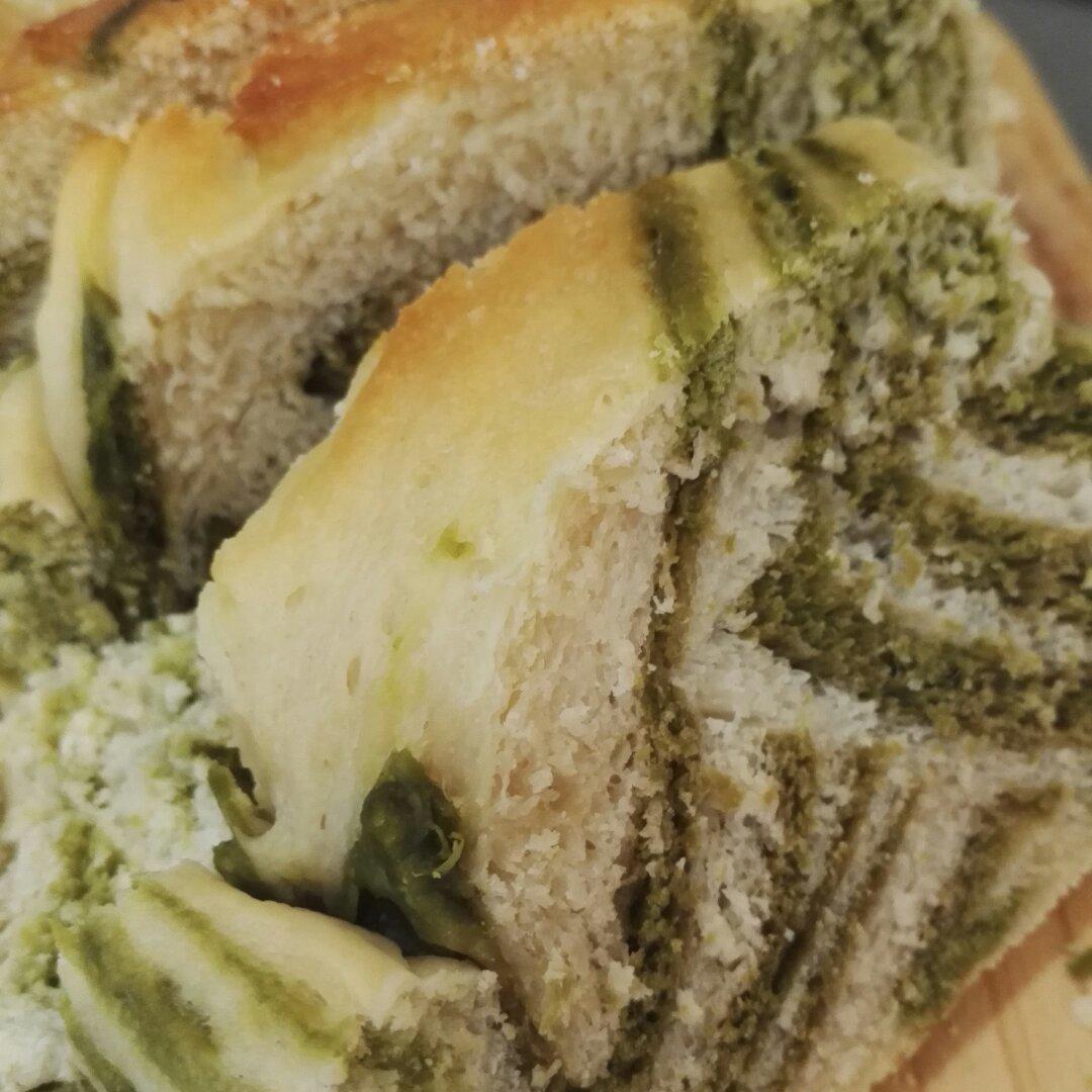 汤种抹茶大理石纹吐司（水立方模）