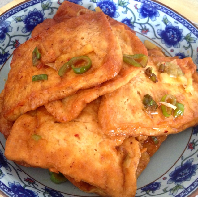 五香煎豆腐