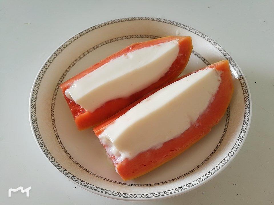 木瓜奶冻——（详细步骤）