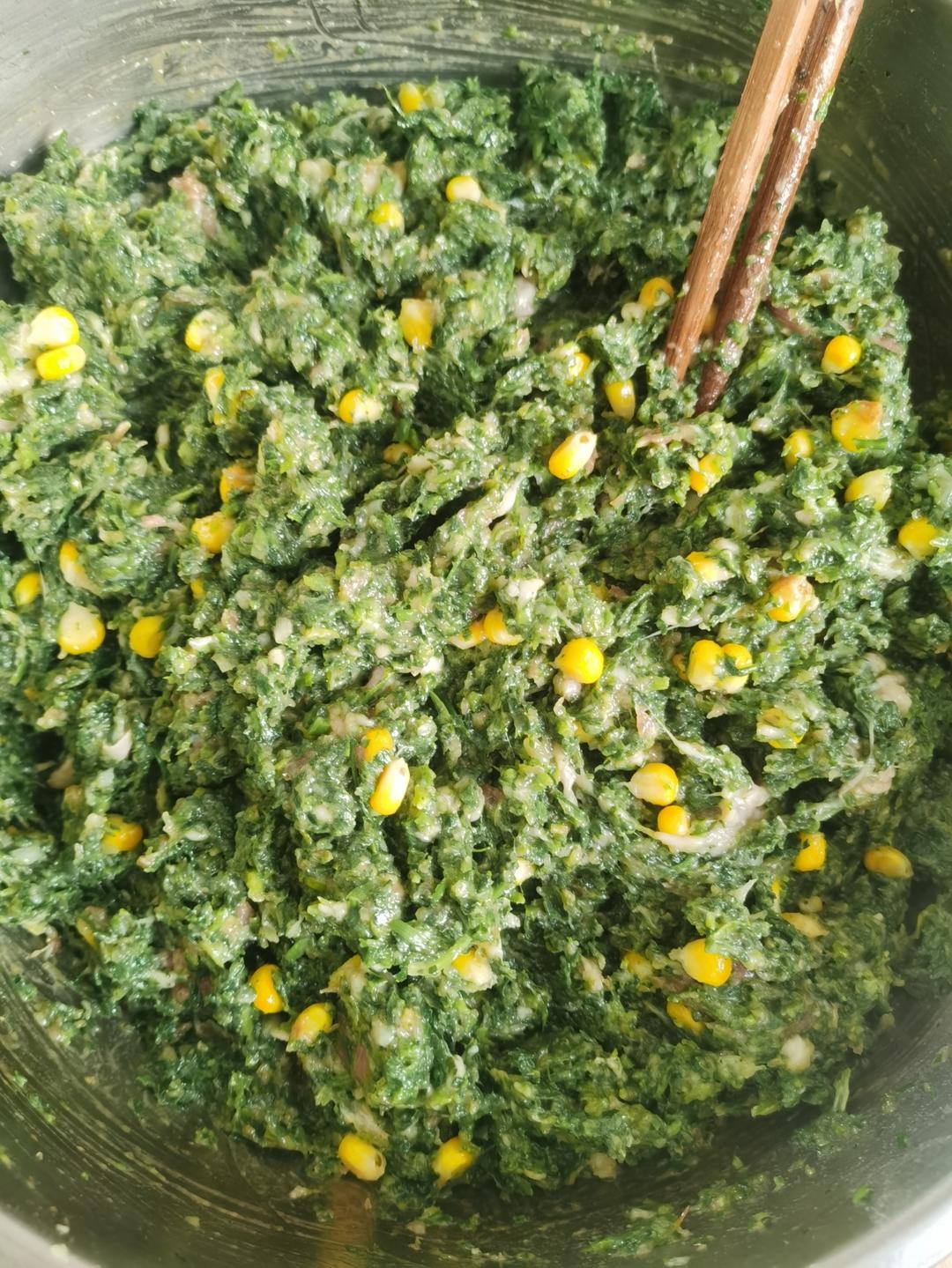 荠菜水饺（焯水）