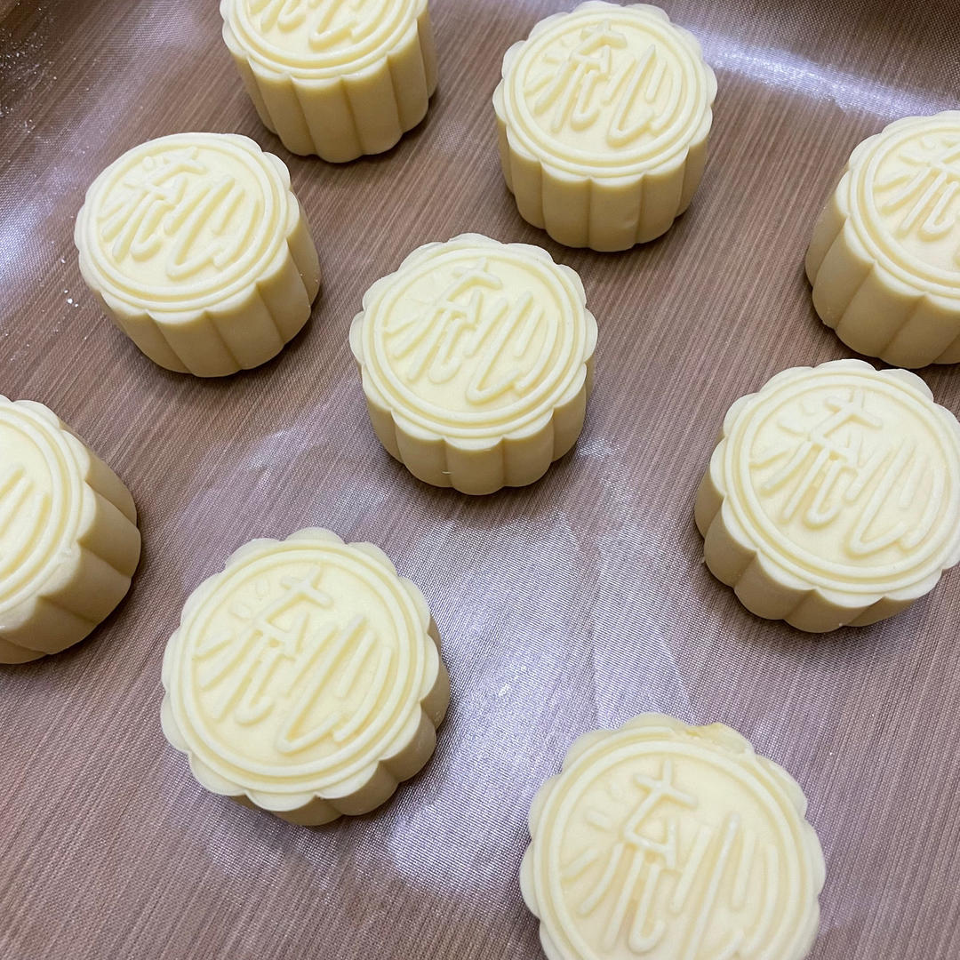 流心奶黄月饼（无吉士粉/转化糖浆版本）【曼食慢语】