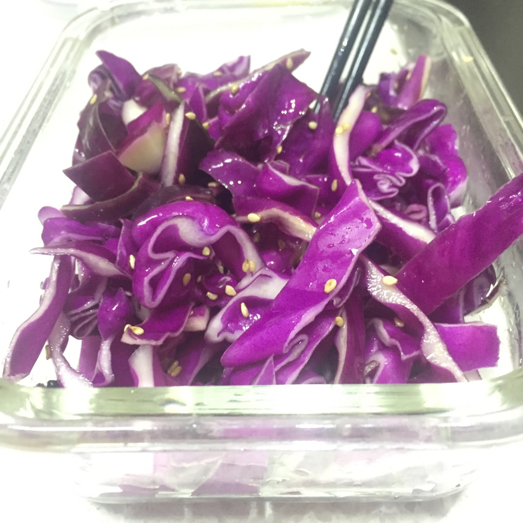 凉拌紫甘蓝