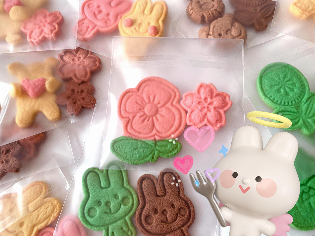 奶香造型曲奇【附曲奇平整、花纹明显小诀窍、可做糖霜饼干底】