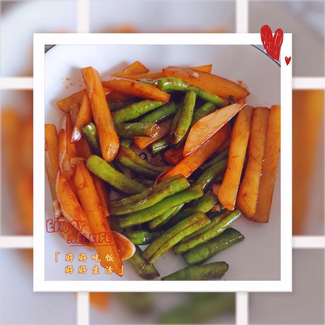 土豆炒豆角