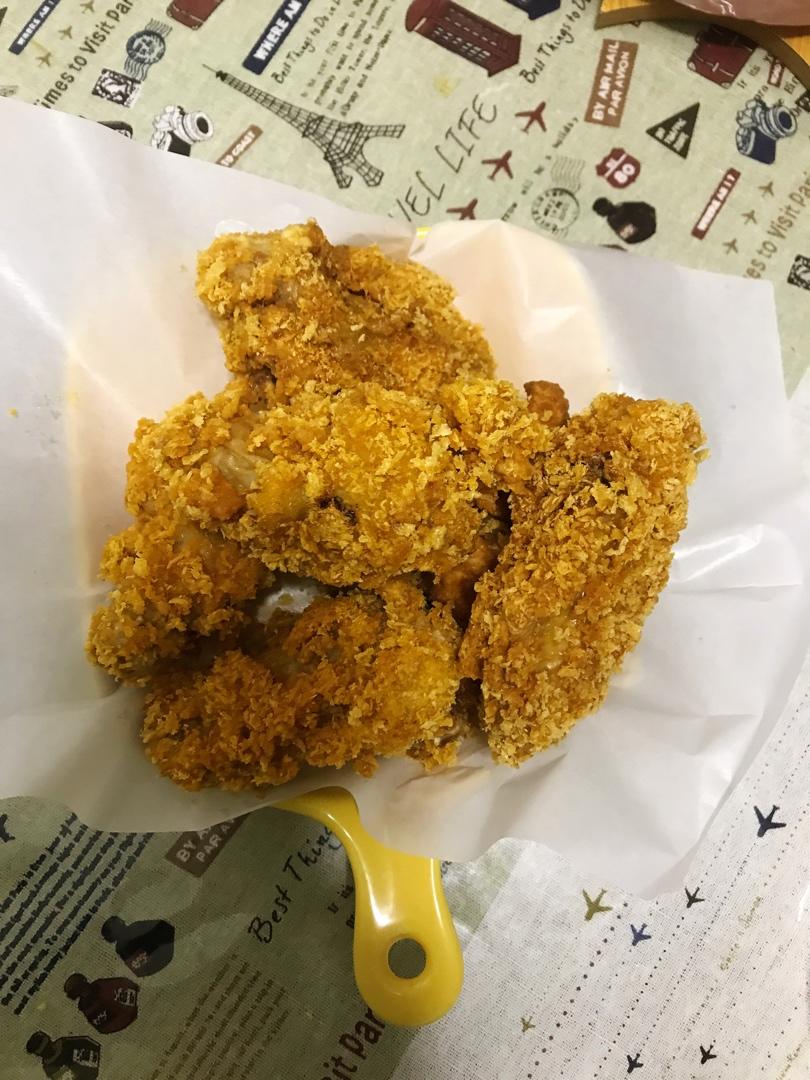 【鸡翅三吃】
黄金面包糠炸鸡翅