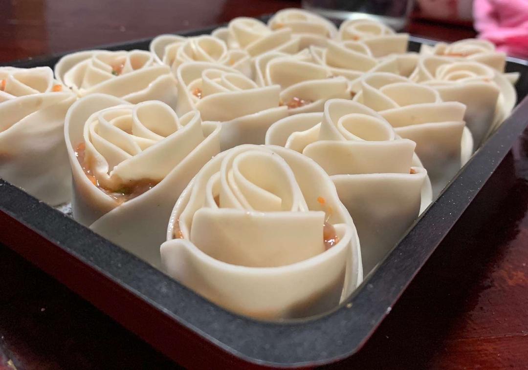 玫瑰花饺子