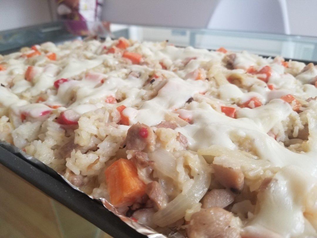 宇宙の最强mozzarella海鲜牛肉奶油焗饭