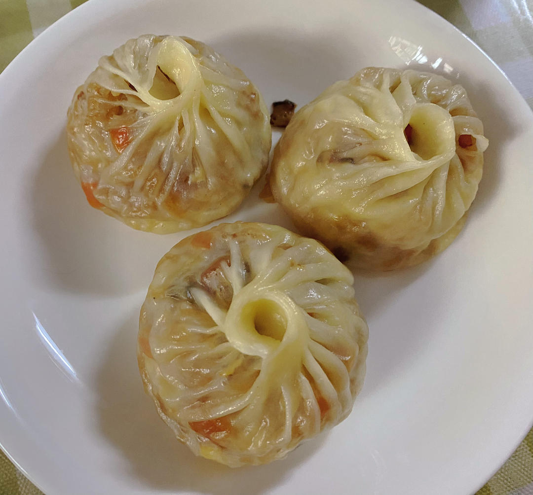 超详细教程～纸皮咸蛋黄芝士烧卖(附带自制擀皮)