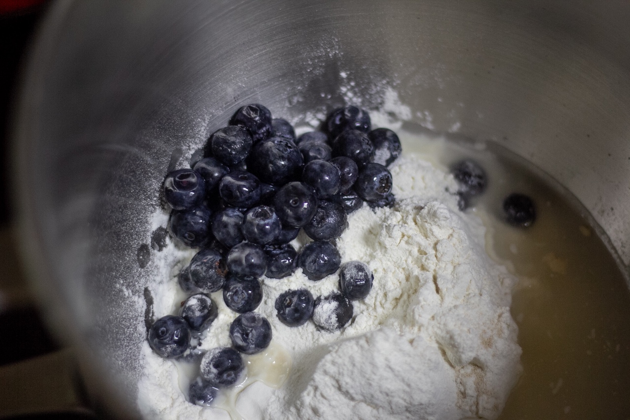 奶香蓝莓乳酪贝果💗新鲜水果香气🥯的做法 步骤1