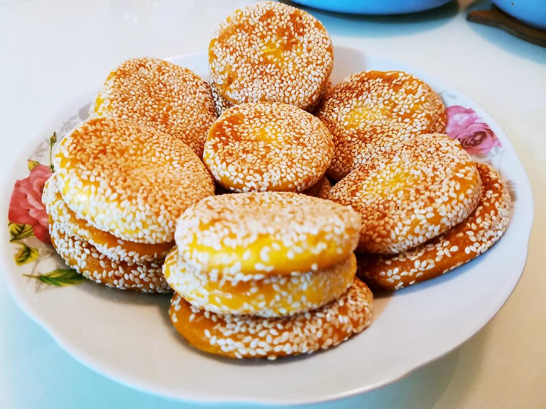 芝麻南瓜饼