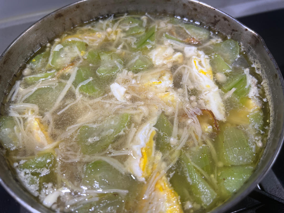 丝瓜豆腐鸡蛋汤