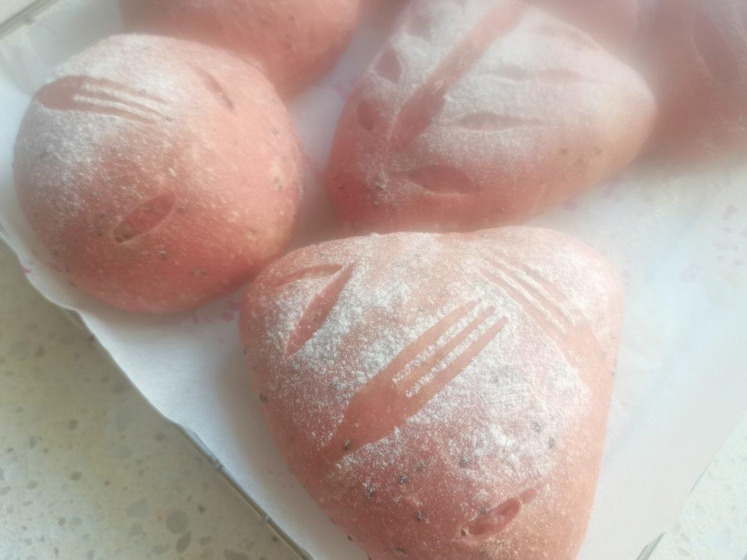 火龙果麻薯欧包