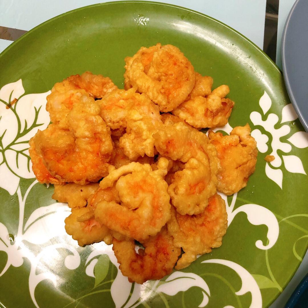炸鲜虾仁.孩子们的最爱.我的下酒菜.