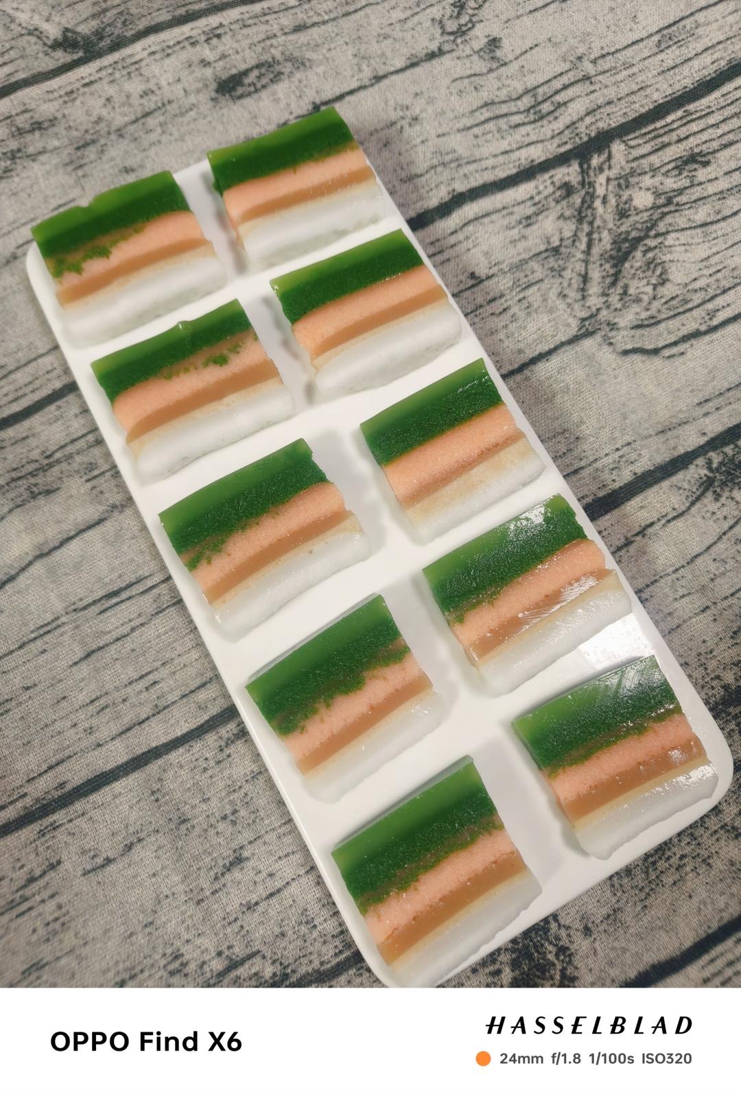 彩色皮冻