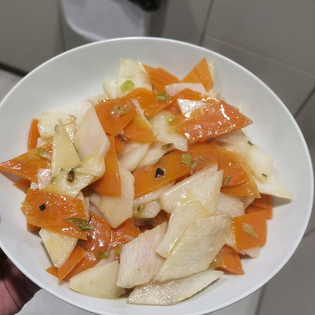 老丁的私房菜-清炒山药