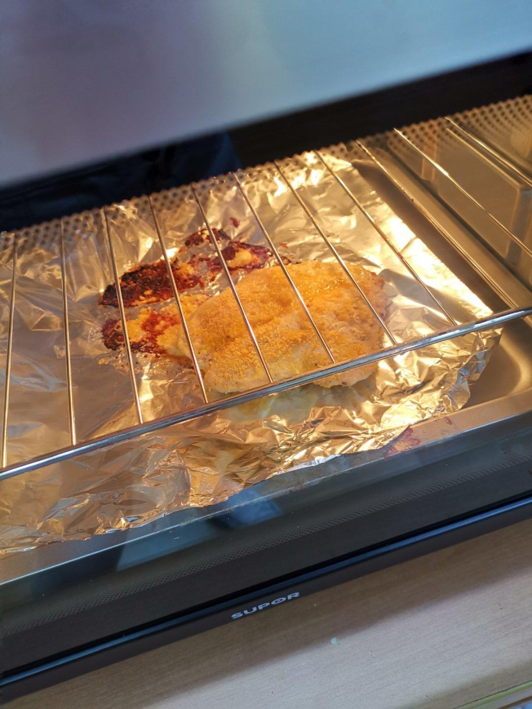香酥烤鸡排（烤箱版不用油）