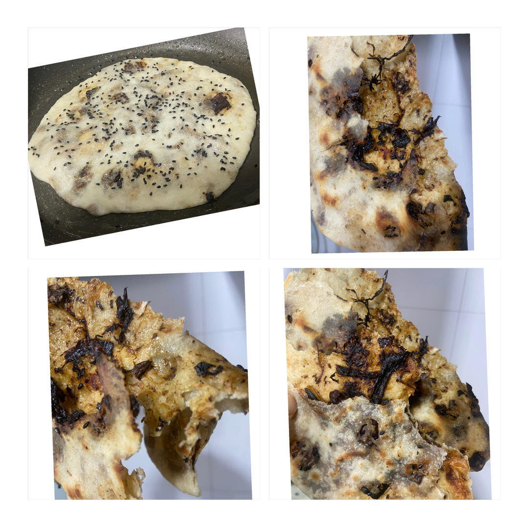 香喷喷的霉干菜薄饼