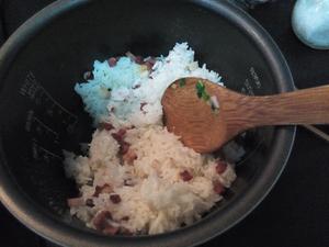 蚕豆火腿焖饭的做法 步骤5