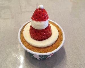 圣诞老人杯子蛋糕🍓草莓雪人蛋糕的做法 步骤16