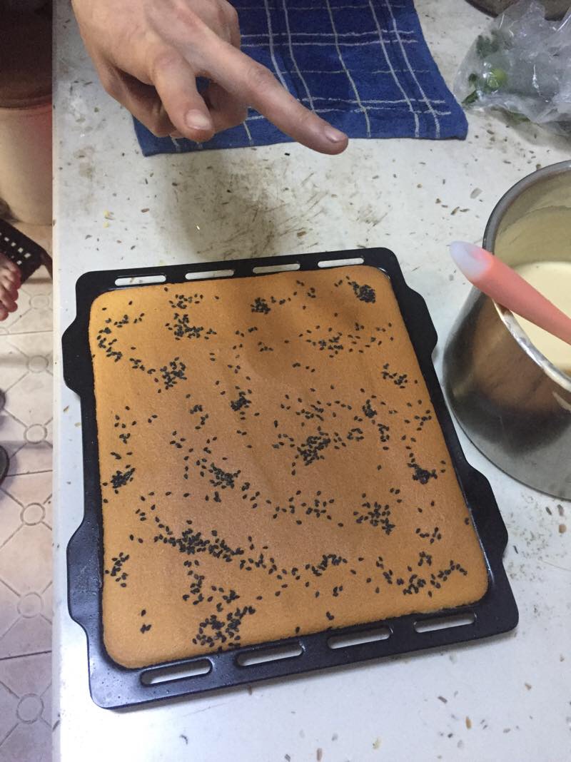 普通家用面粉做的威风蛋糕