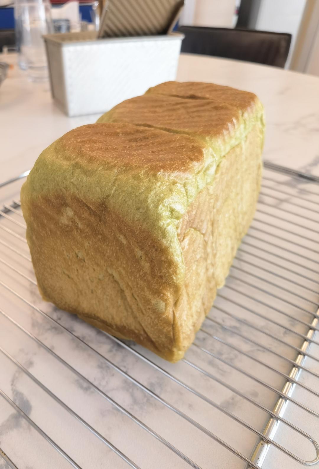 ☁️云朵般柔软🍵日式抹茶生吐司（冷藏中种）💯