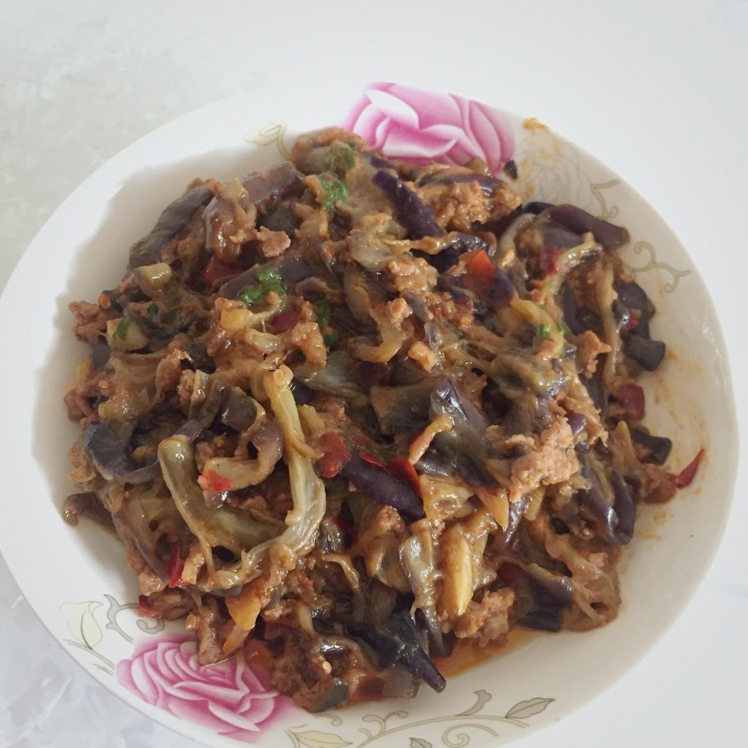 红烧肉沫茄子