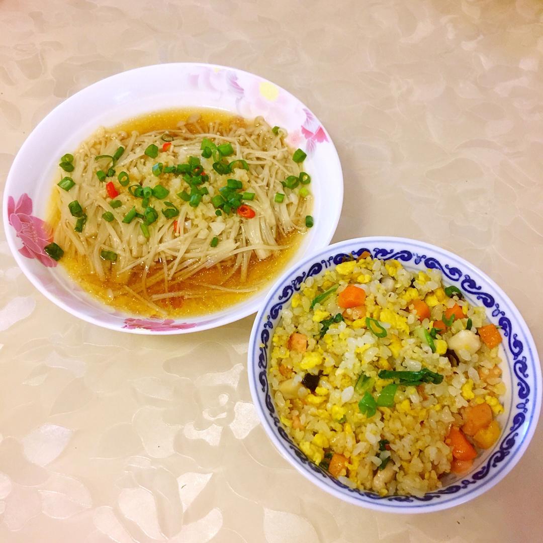 蒜蓉蒸金针菇