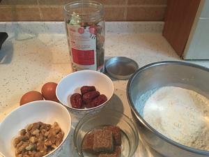 红糖红枣核桃酥的做法 步骤1