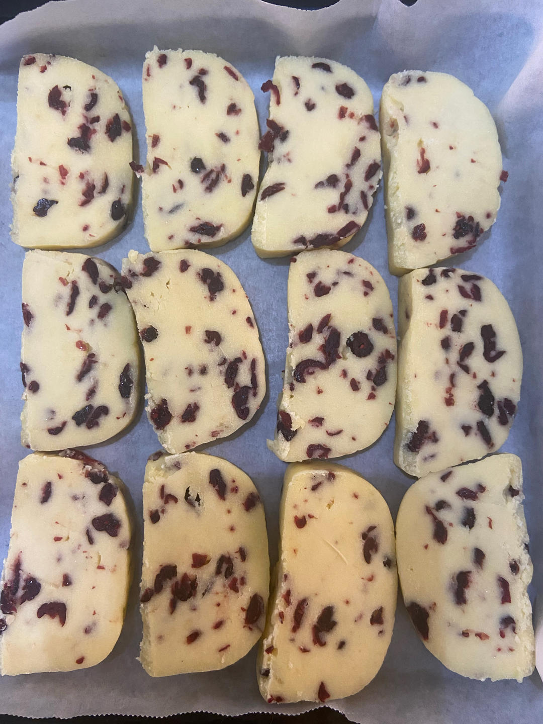 低糖少油版蔓越莓饼干