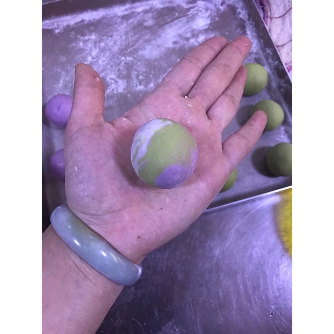 混色汤圆
