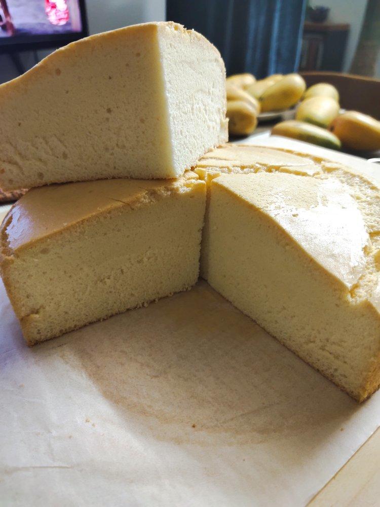 蜂蜜味12个蛋戚风蛋糕（普通面粉+玉米淀粉）
