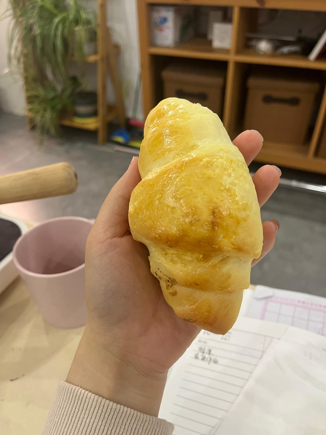 奶香牛角包，松软香甜零失败，早餐必备