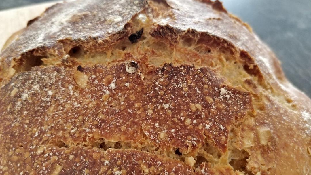 低卡！简单好操作的铸铁锅基础欧包(1080大卡）