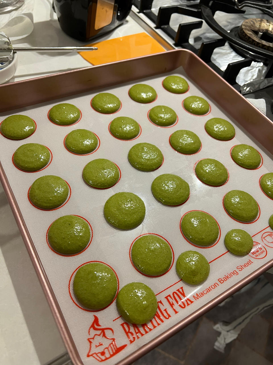 法式抹茶马卡龙