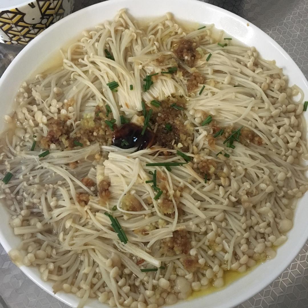 蒜蓉蒸金针菇
