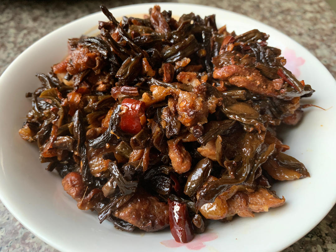 好吃又下饭的干豆角蒸肉