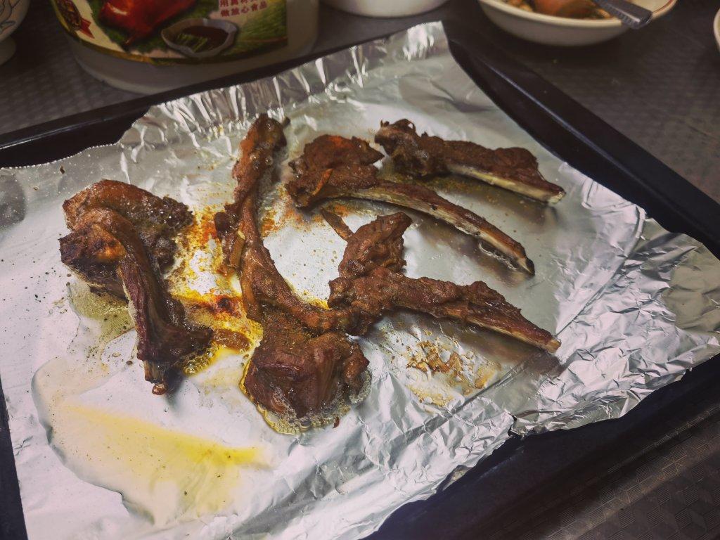 家庭烤箱烤羊排