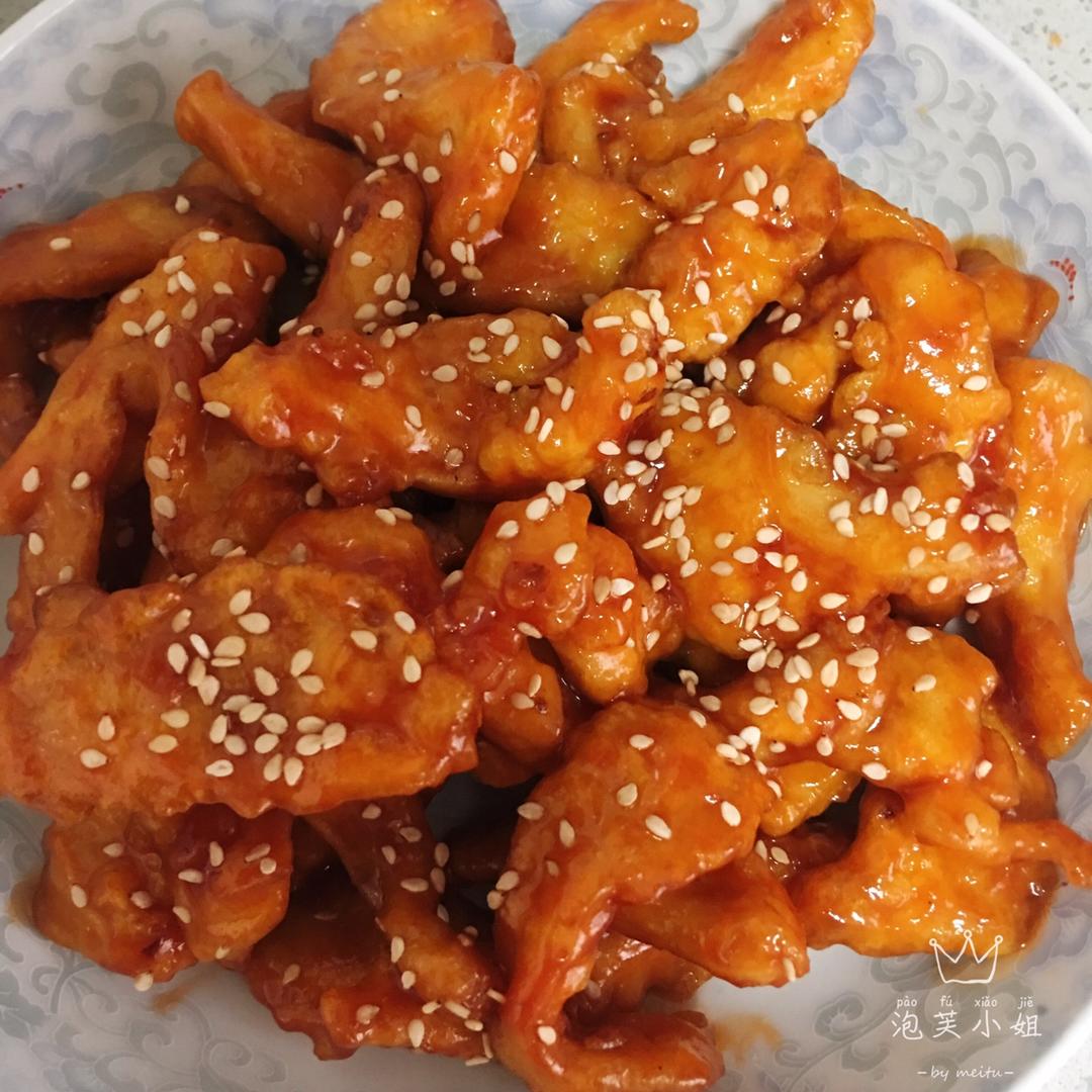 酸甜可口的糖醋里脊(鸡胸肉版)