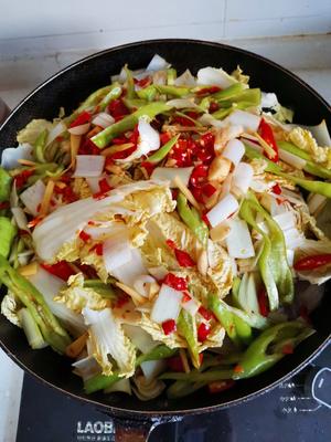 泡椒白菜炖草鱼，吃完鱼吃菜然后汤拌饭够味儿的做法 步骤5