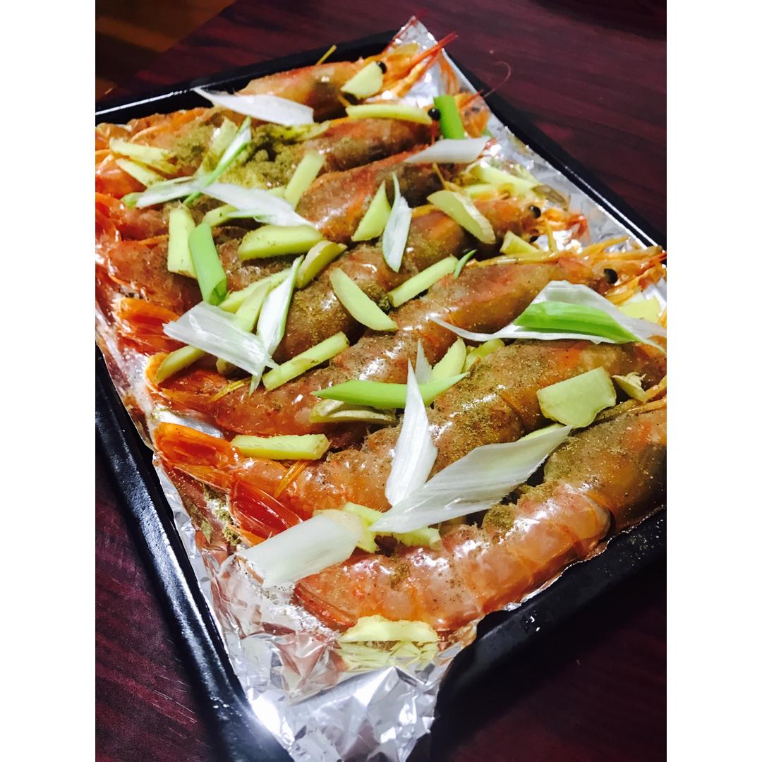 盐烤阿根廷红虾