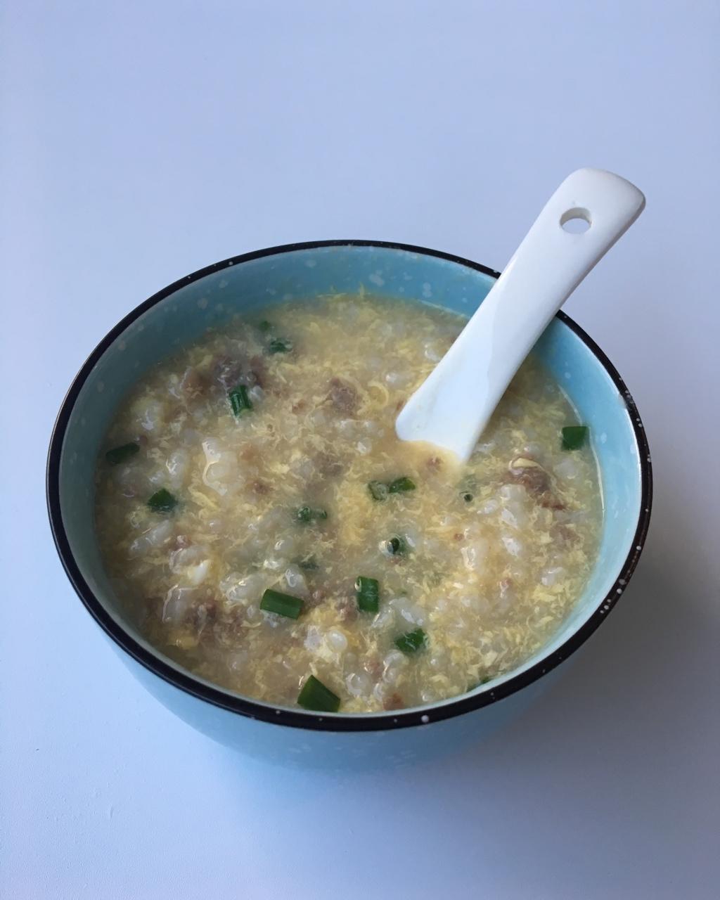 陈律师alex做的牛肉蛋花粥