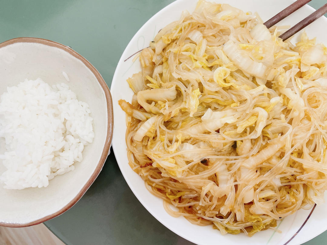 大白菜炒粉丝