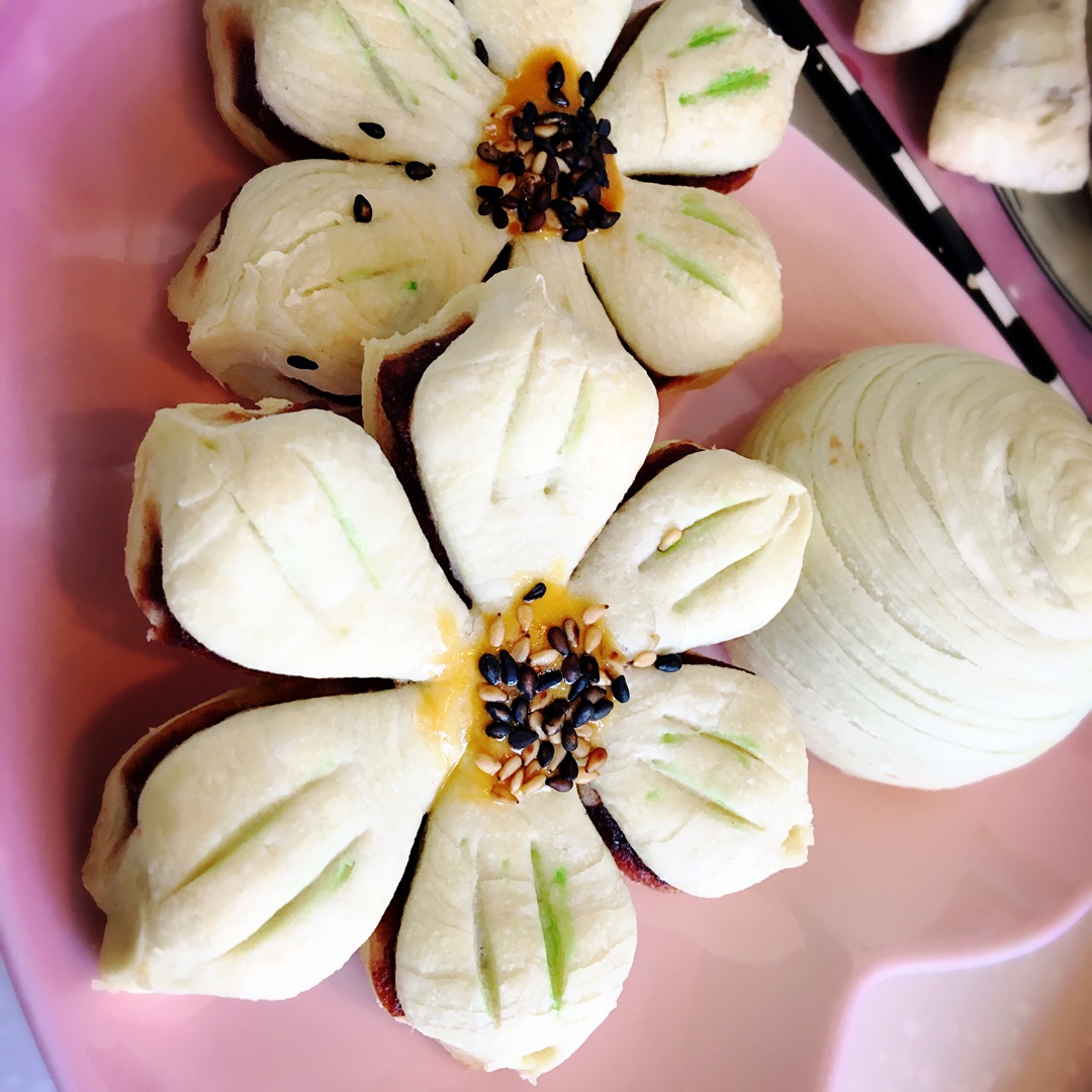 葵花豆沙酥——烤箱里绽放的花朵