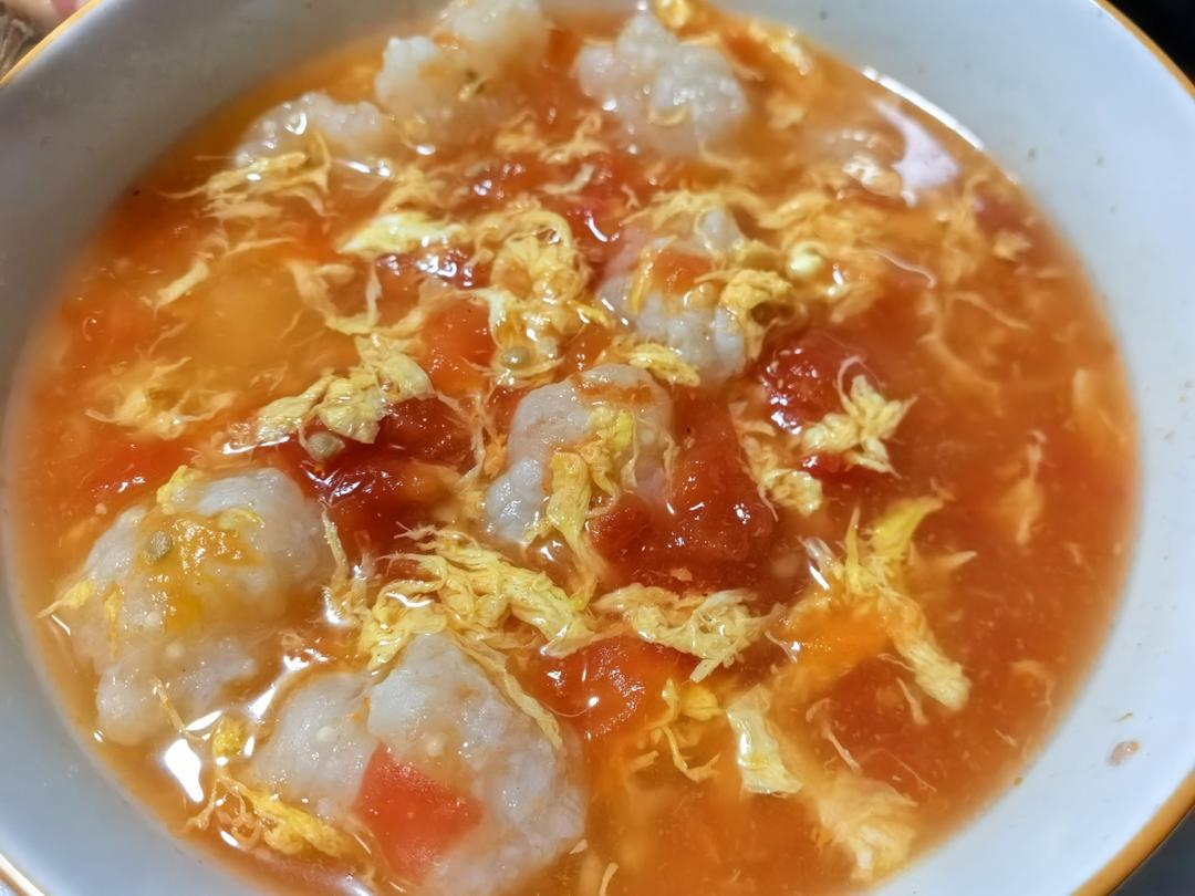 番茄虾滑