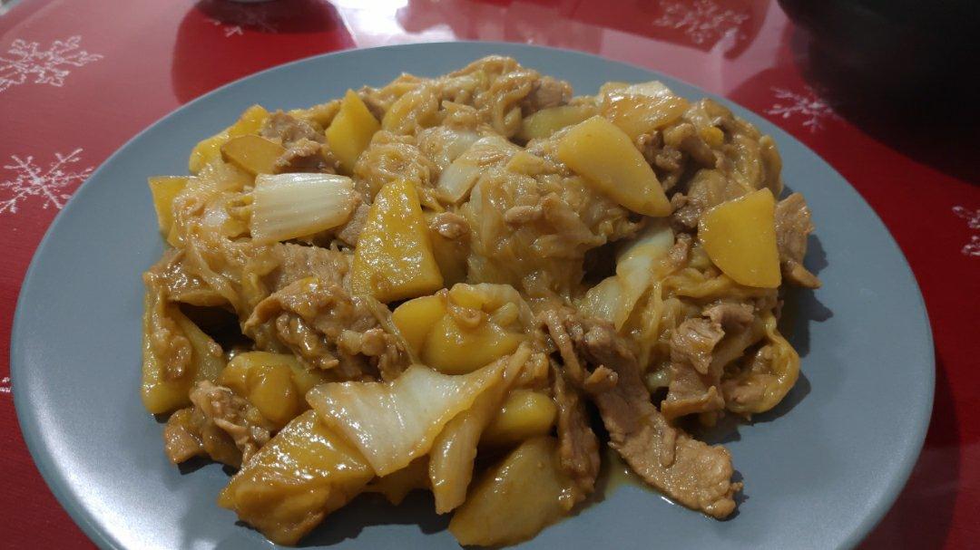 土豆白菜猪肉炖粉条