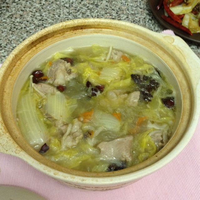 排骨白菜炖粉条